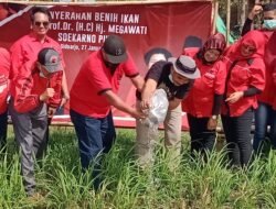 Wakil Rakyat Dari Fraksi PDI Perjuangan Sidoarjo Tebar Benih Ikan Lele Di 3 Tempat,Waru,Kedungsugo,Lebo.