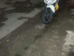 Jalan Kabupaten Di Desa Sidomulyo Menuju Desa Wadung Asih Makan Korban