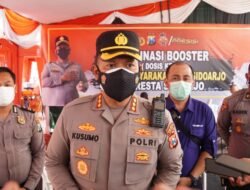 Kapolresta Sidoarjo Masifkan Vaksinasi Dosis Kedua dan Ketiga bagi Masyarakat Umum