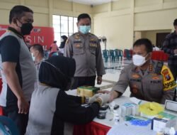 Kapolresta Sidoarjo Ikuti Rikkes Berkala dan Besuk Anggota Sakit