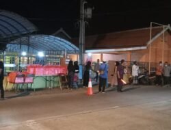 Dari Unsur Keamanan PAM Des,serta Babinsa Dan Babinkantibmas,dan Banser Ikut Mengamankan Di Desa Kebaron