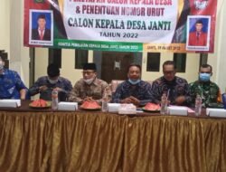 Penetapan Calon Kepala Desa Dan Penentuan Nomor Urut Calon Kepala Desa Janti Tahun 2022