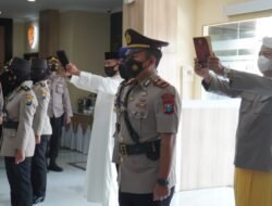 Kapolresta Sidoarjo Pimpin Sertijab Kabagren dan Kapolsek Tanggulangin
