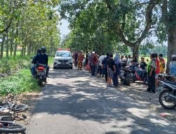 2 Pengendara Motor Kecelakaan Di Jalan Desa Kebaron Timur Arah Desa Kenongo