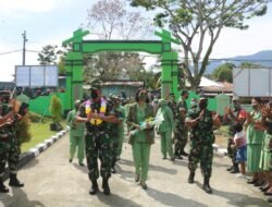 Dandim 1509/Labuha Kunjungi Koramil 1509-01/Bacan, Tatap Muka Berikan Pengarahan