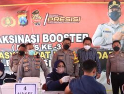 Polresta Sidoarjo Gelar Vaksinasi Booster di Kawasan Industri