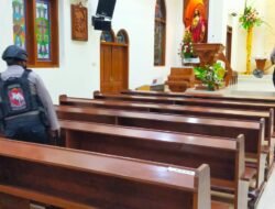 Seterilkan Gereja, Polres Sumenep Berikan Jaminan Keamanan Ibadah Paskah Umat Nasrani