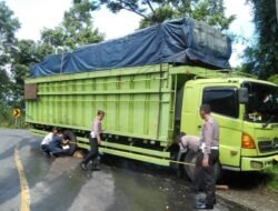 Polres Tanggamus Identifikasi Truk Melintang Tutup Jalan Sedayu saat Eksekusi Lahan