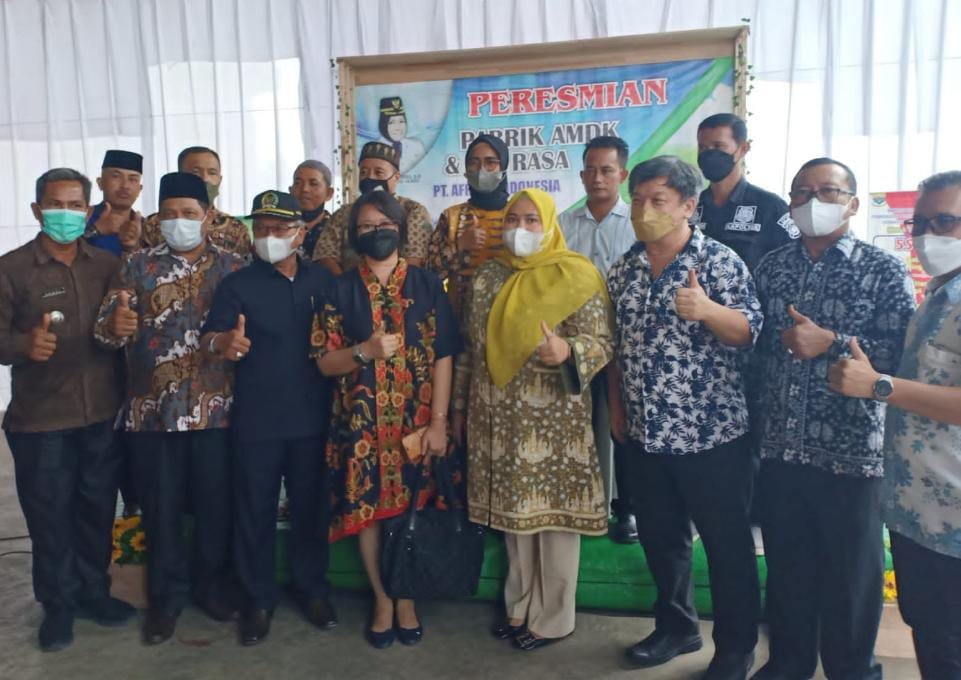 Bupati Muaro Jambi Resmikan Pabrik AMDK dan Air Kemasan PT.Afresh Wigo