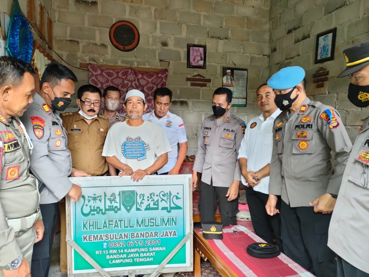 Antisipasi Radikalisme, Polres Lampung Tengah dan Polda Lampung Lakukan Pendekatan Persuasif Ke Masyarakat