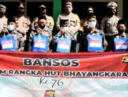 Bhakti Sosial Religi, Polres Tanggamus Kerja Bhakti dan Bagi Bingkisan di 4 Rumah Ibadah