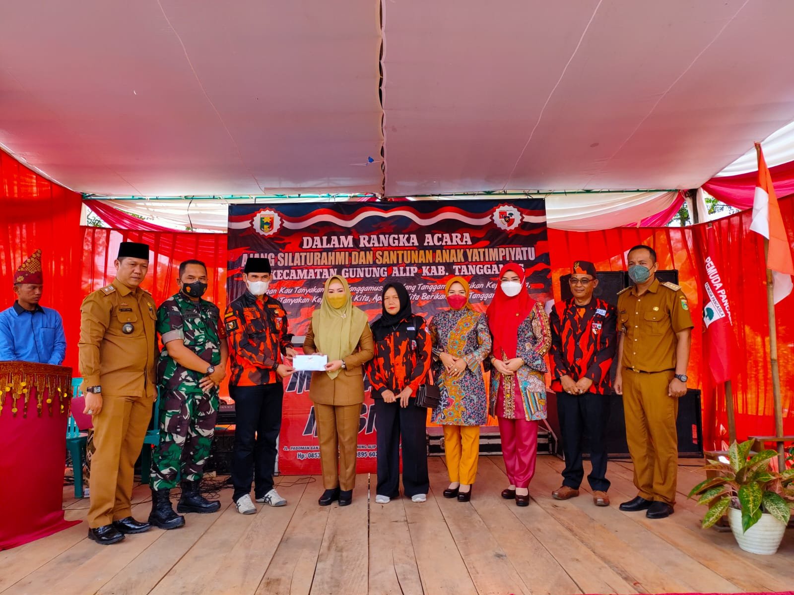 Bupati Tanggamus Hadiri Ajang Silaturahmi Pemuda Pancasila dan Santunan Anak Yatim