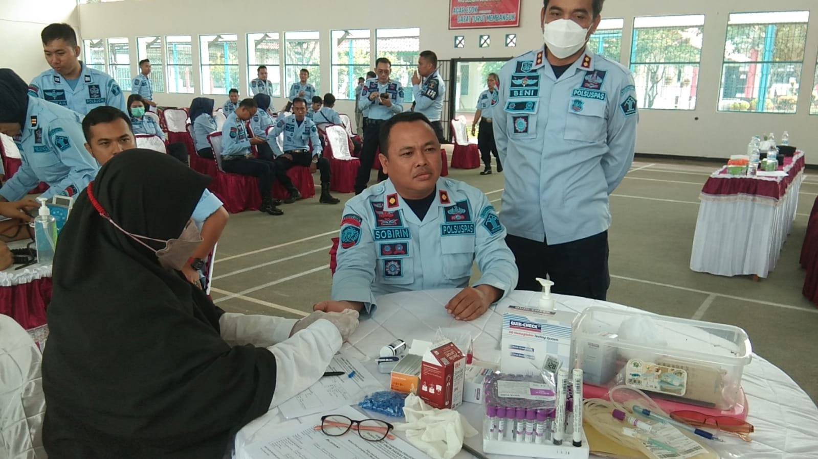 Donor Darah, Lapas dan Rutan Kelas IIB Kotaagung Peringati Hari Dharma Karya Dhika ke – 77 Tahun 2022