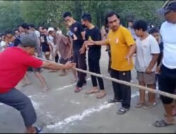 KKN Kelompok 5 UPATMA dan Pemdes Ungga Gelar Lomba Tarik Tambang