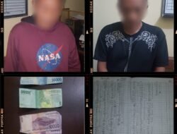 Polsek Gedong Tataan Ringkus Dua Pelaku Judi Togel