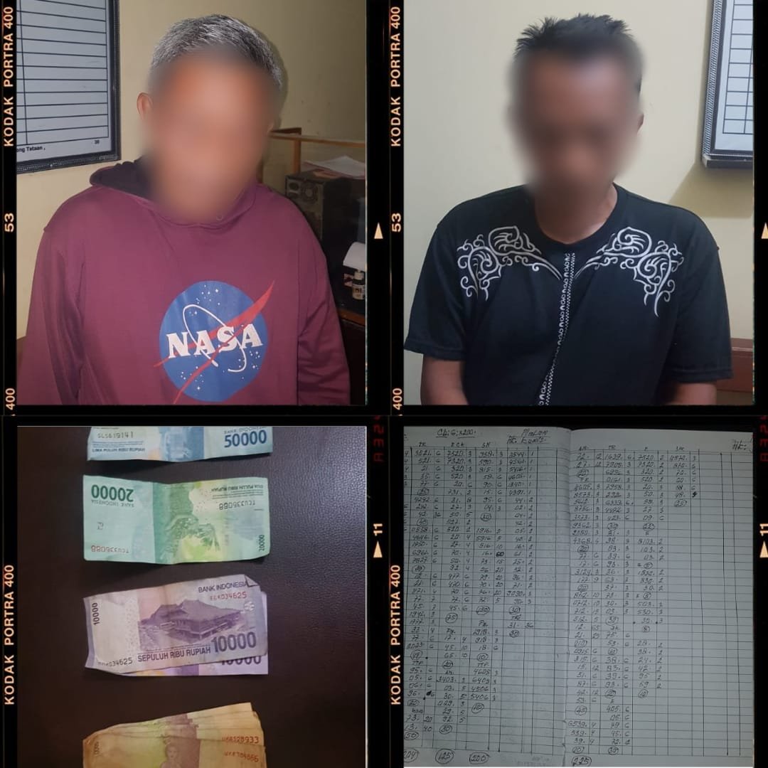 Polsek Gedong Tataan Ringkus Dua Pelaku Judi Togel