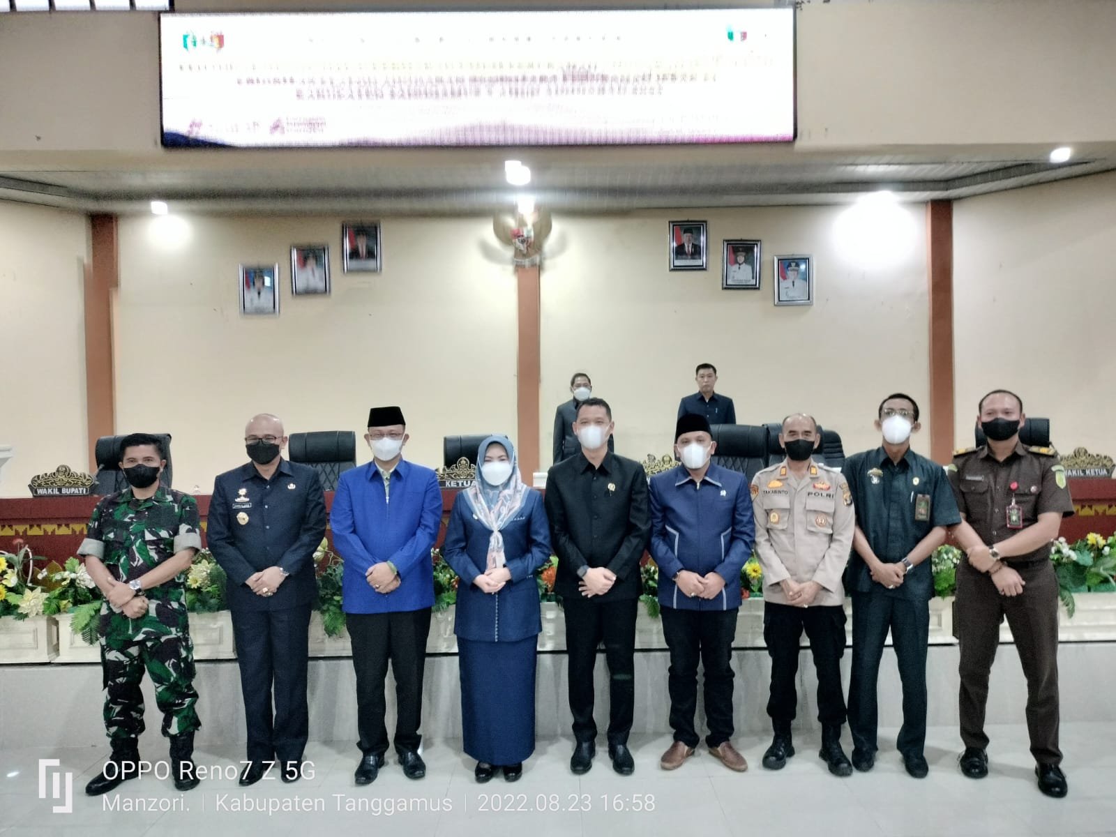 DPRD dan Pemkab Tanggamus Tandatangani Nota Kesepakatan KUPA-PPAS P-APBD 2022