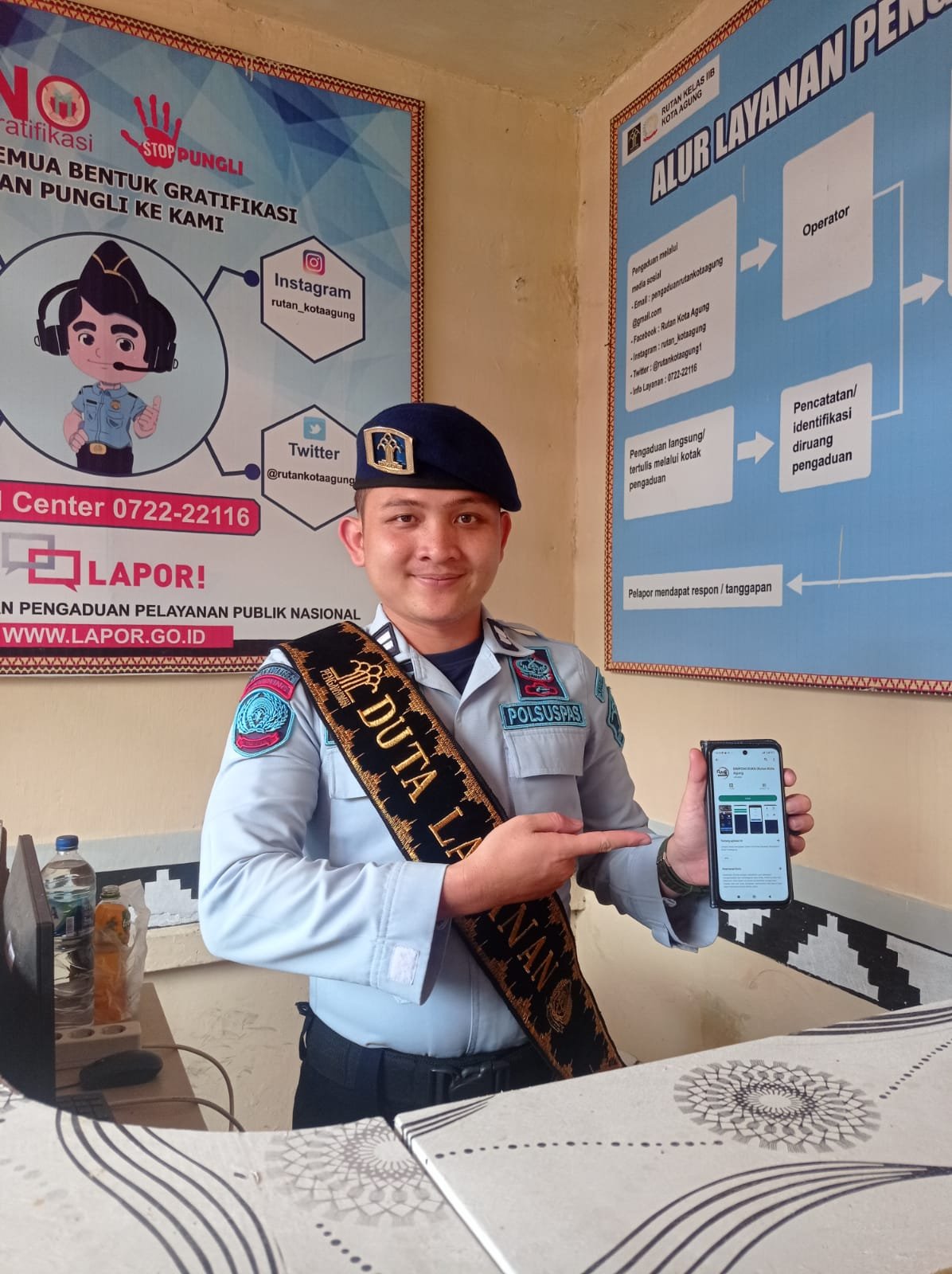 Ini Dia Aplikasi Simponi Ruka, Inovasi Terbaru Rutan Kota Agung