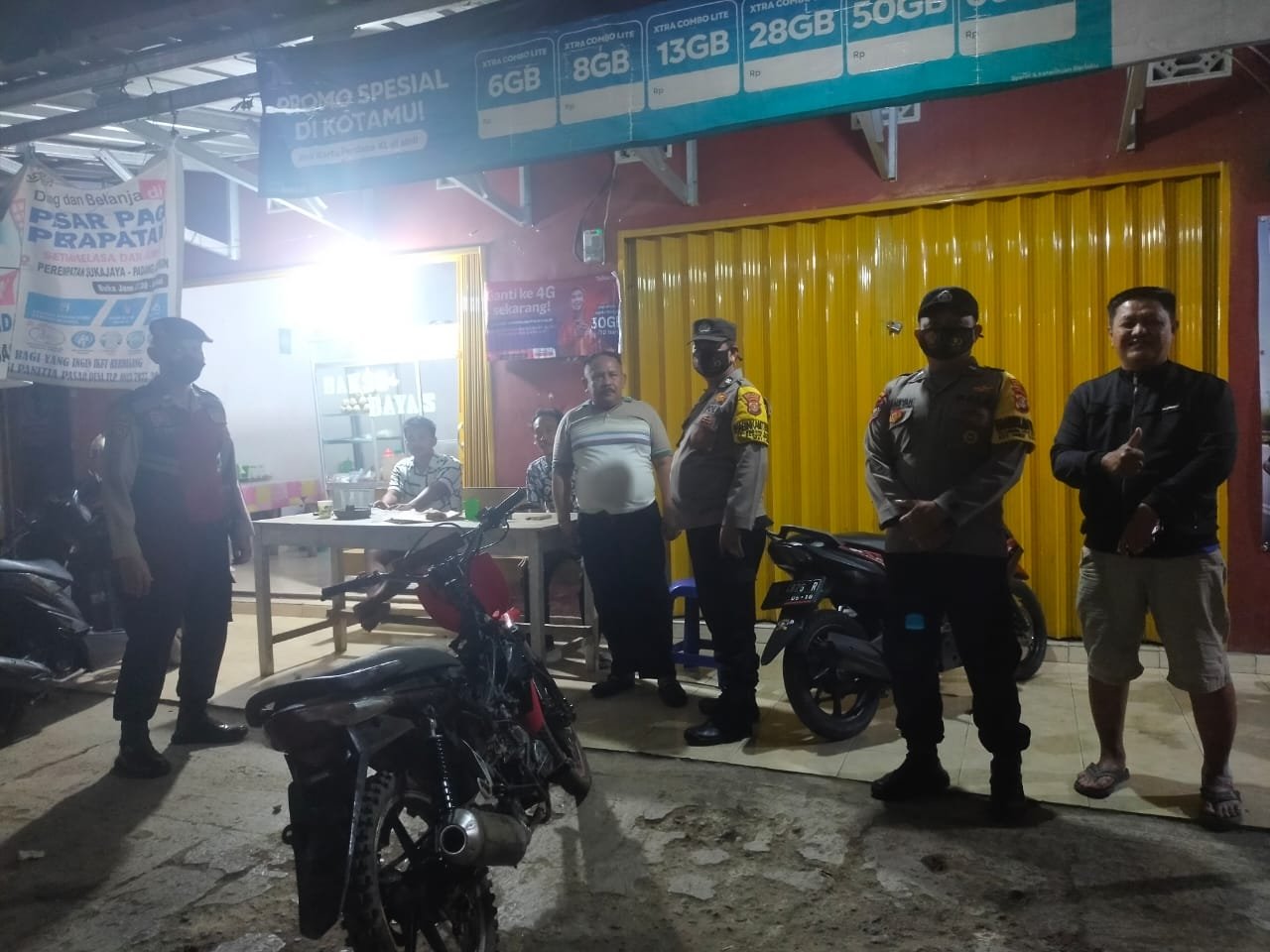 Polsek Kedondong Tingkatkan Patroli Malam Hari