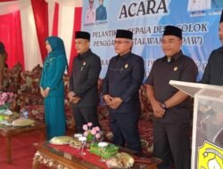 Aidi Hatta Anggota DPRD Muaro Jambi Hadiri Pelantikan M.Fathoni Kepala Desa Solok