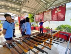 Lapas Kotaagung Gelar Pemeliharaan dan Pengenalan Senjata Api kepada Petugas PNS 2019