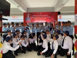 Karutan Pimpin Kenaikan Pangkat Pegawai Rutan Kota Agung