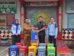 Rutan Kota Agung Terima bantuan Pengadaan Alat Bantuan Kebersihan Dari DLHK Tanggamus
