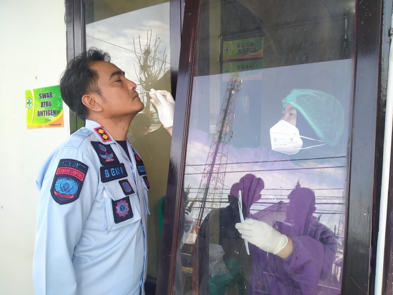 Pastikan Bebas dari Penularan Covid-19, Lapas Kotaagung Kembali Adakan Swab Antigen bagi Petugasnya