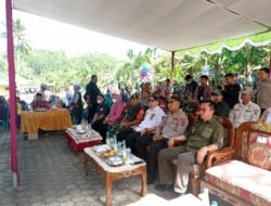 Kapolres Pesawaran Bersama Forkopimda Tinjau Langsung Pilkades Serentak Tahun 2022