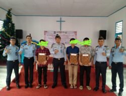 Sukacita Rayakan Natal, 3 WBP Lapas Kotaagung Dapat Remisi Khusus Hari Raya