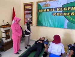 Polres Pesawaran Gelar Kegiatan Donor Darah 5000 Kantong