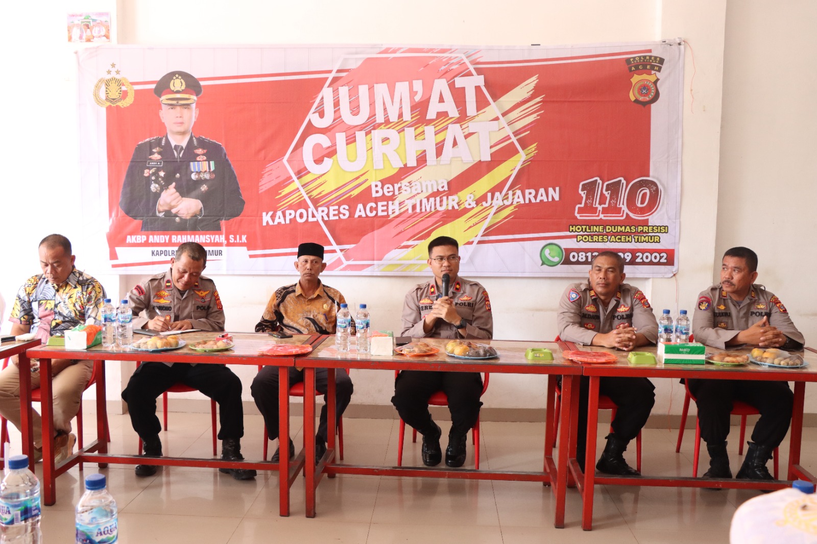 Wakapolres Aceh Timur: Program Jumat Curhat, Berikan Layanan Terbaik Kepada Masyarakat