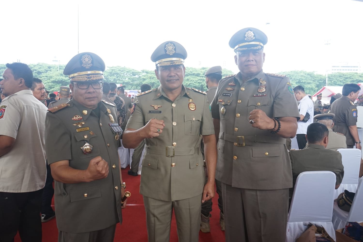 Wabup Sidoarjo Subandi Hadiri Puncak HUT Ke- 73 Satpol PP dan HUT Ke-61 Satlinmas Tingkat Nasional; Berharap dapat Wujudkan Wilayah Tertib untuk Keramahan Investasi di Sidoarjo