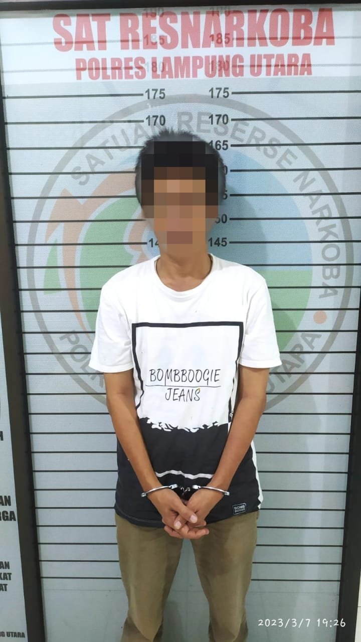 Satres Narkoba Polres Lampung Utara Amankan Terduga Pelaku Narkoba