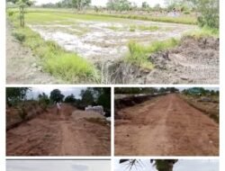 Warga Desa Telang rejo Gotong Royong Membangun Desa