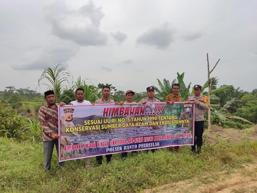 Penyelamatan Satwa Dilindungi Melalui Sosialisasi Oleh Kapolsek Ranto Peureulak