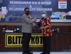 Polres Blitar Kota Bersama KPP Pratama Gelar Sosialisasi  Perpajakan