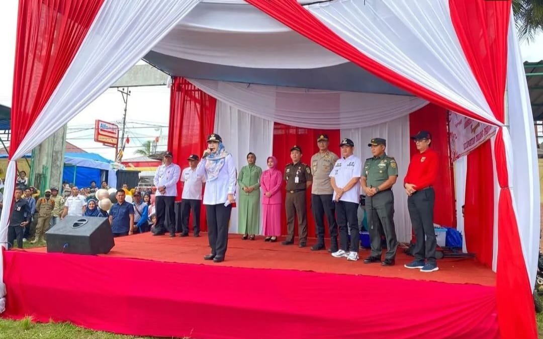 Polres Tanggamus Dan Jajaran Sebar Personel Pengamanan Karnaval Budaya