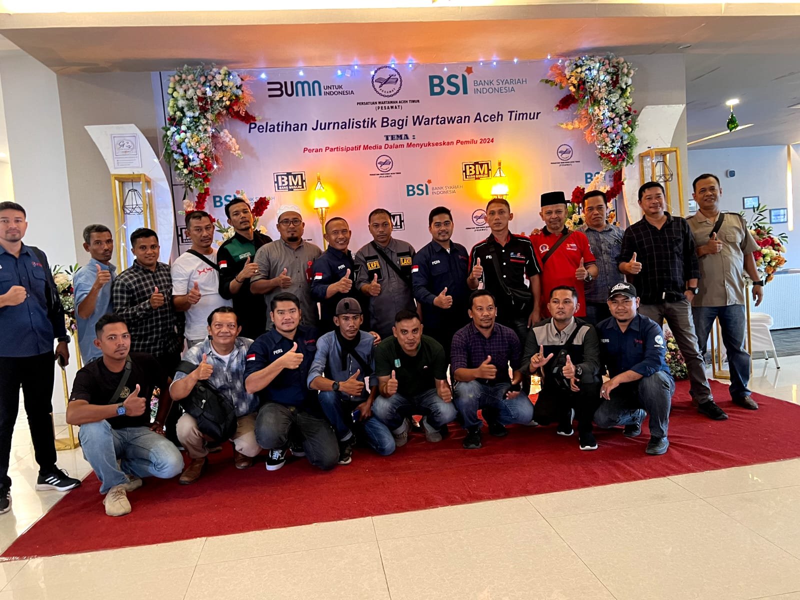 Bang Muslim DPR RI, Buka Pelatihan Jurnalistik yang Digelar PESAWAT di Aceh Timur