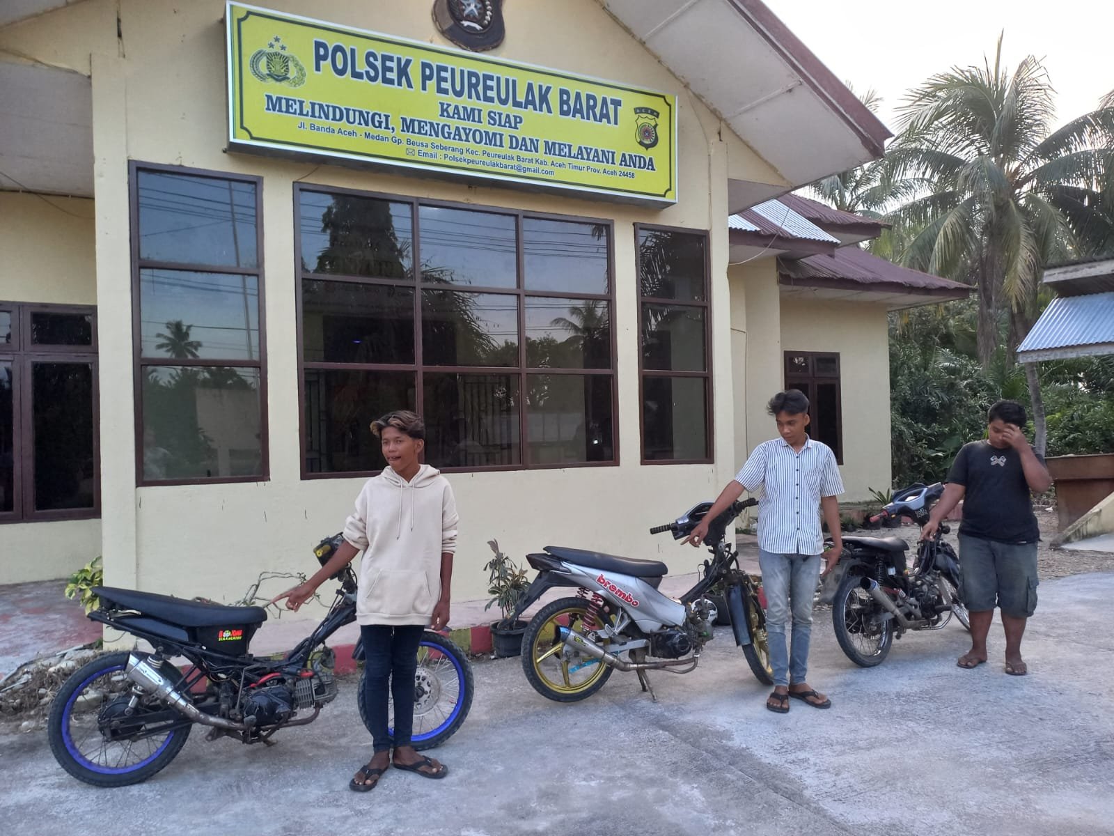 Jelang Puasa, Polsek Peureulak Barat Amankan Tiga Unit Sepeda Motor
