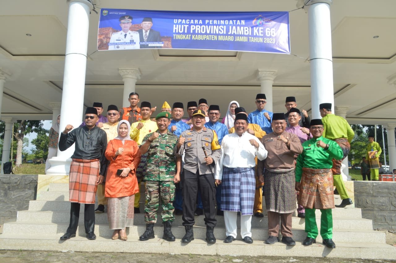 Setda Budihartono Pimpin Upacara HUT Provinsi Jambi Ke 66