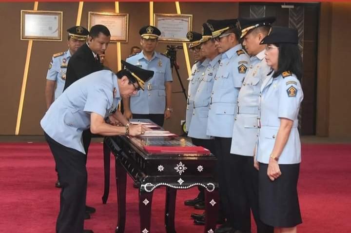 Lantik 5 Pimti Madya, Yasonna Minta Buat Terobosan Kreatif