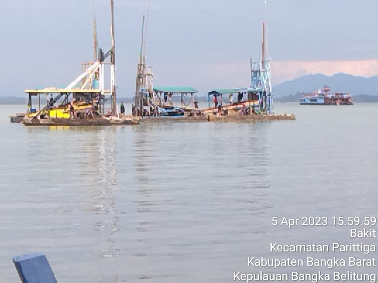 Aktivitas Tambang Timah Apung Tanjung RU Bakit Masih Berjalan Dengan Lancar