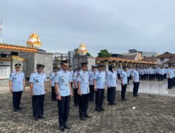 Kalapas Kotaagung Hadiri Upacara Tabur Bunga Makam Pahlawan dalam Rangka Hari Bakti Pemasyarakatan ke-59