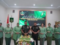 Korem 022/PT Laksanakan Perayaan HUT Persit KCK Ke-77 Tahun 2023