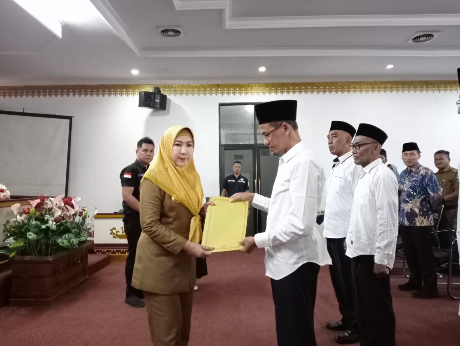 Bupati Tanggamus Hadiri Pelantikan Pimpinan Badan Amil Zakat Nasional Kabupaten Tanggamus Periode 2023 - 2028