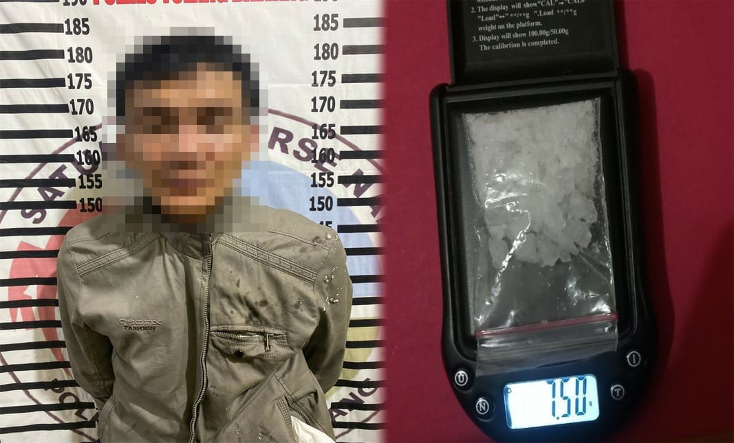 Polres Tulang Bawang Tangkap Bandar Narkotika Yang Jadi TO Di Menggala Kota