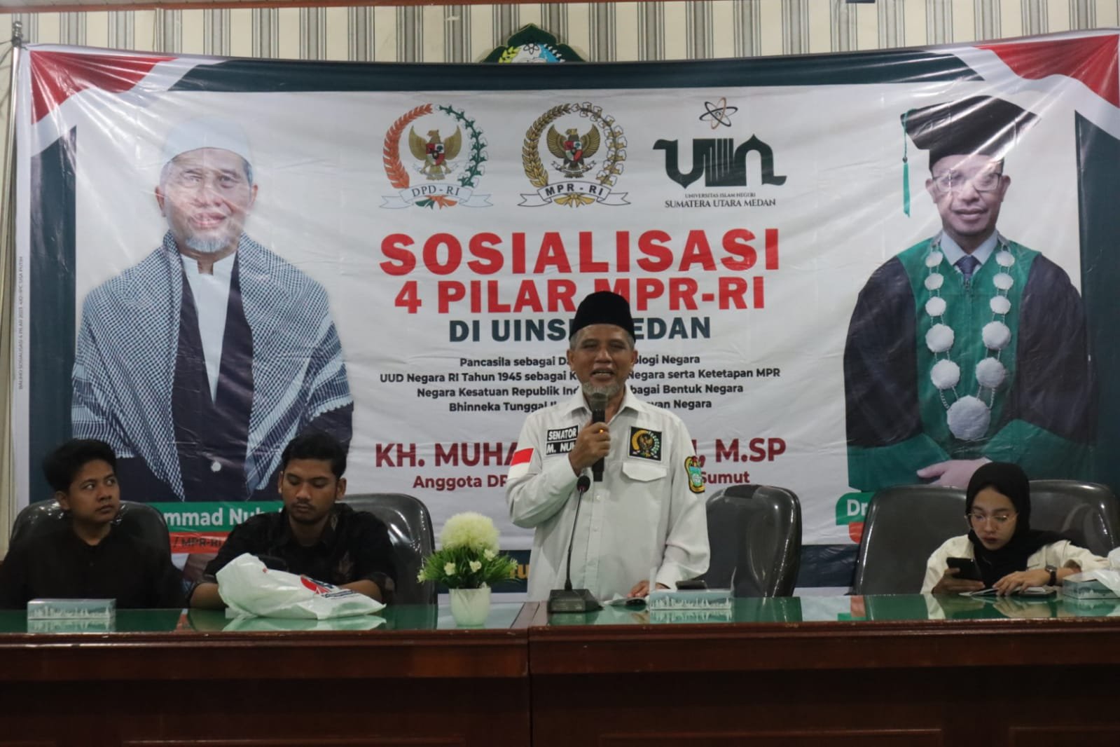 Sosialisasi Empat Pilar Di UINSU, Senator Nuh: Momentum Ramadhan Untuk Menumbuhkan Kesadaran Kolektif