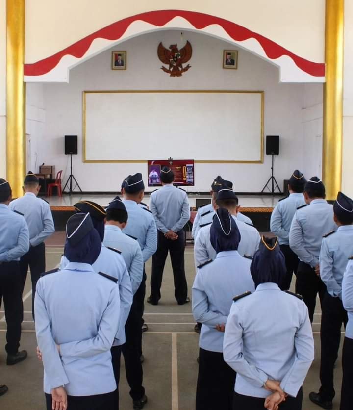 Lembaga Pemasyarakatan Kelas II B Kotaagung Ikut Apel Kesiapan Pengamanan Menjelang Idul Fitri 1444 Hijriyah Secara Virtual