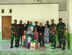 Peringati HUT Leting Jaguar ke 17, Kodim 1509/Bacan Serahkan Bantuan ke Panti Asuhan